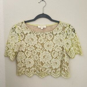 ERIN Lace Crop Top - Cream
